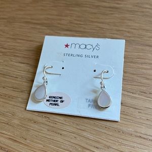 Sterling silver and pearl earrings